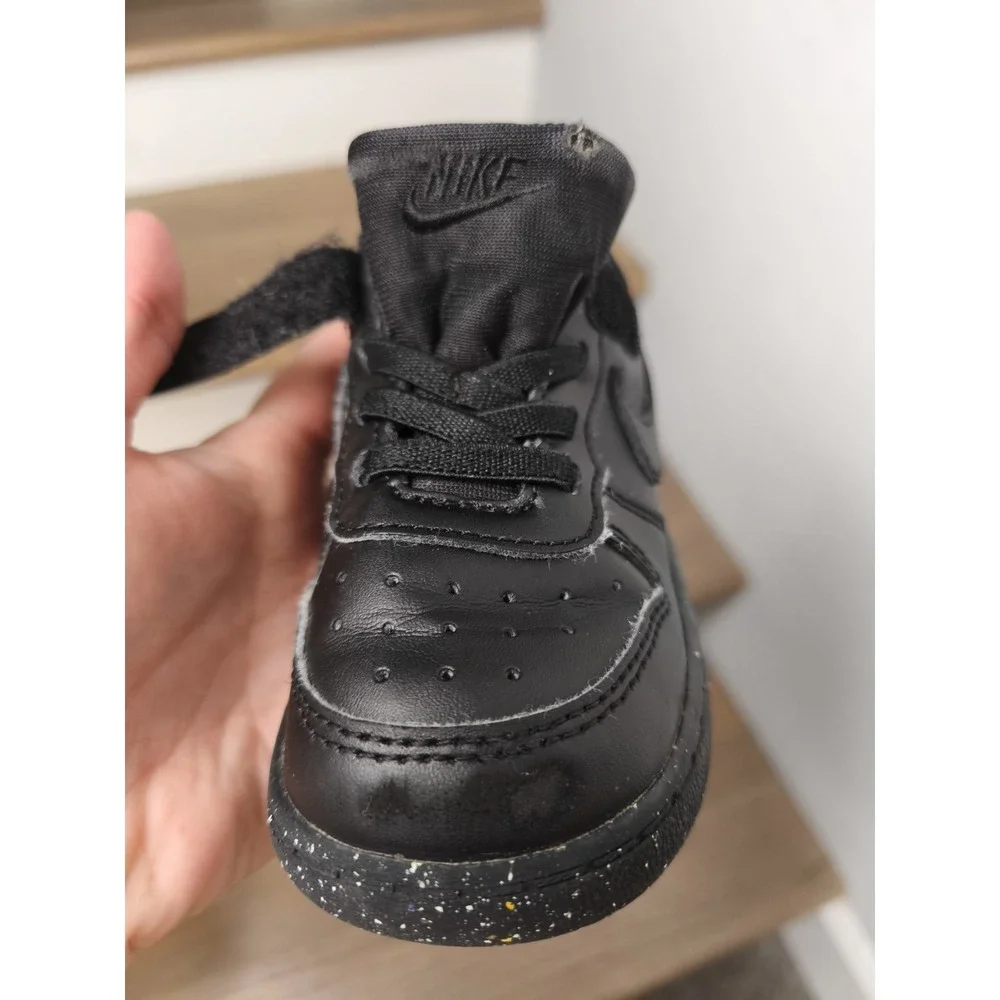 Toddler's Nike Court Borough Mid 2 Black/Black-Black (CW5869 001) - Size 7C